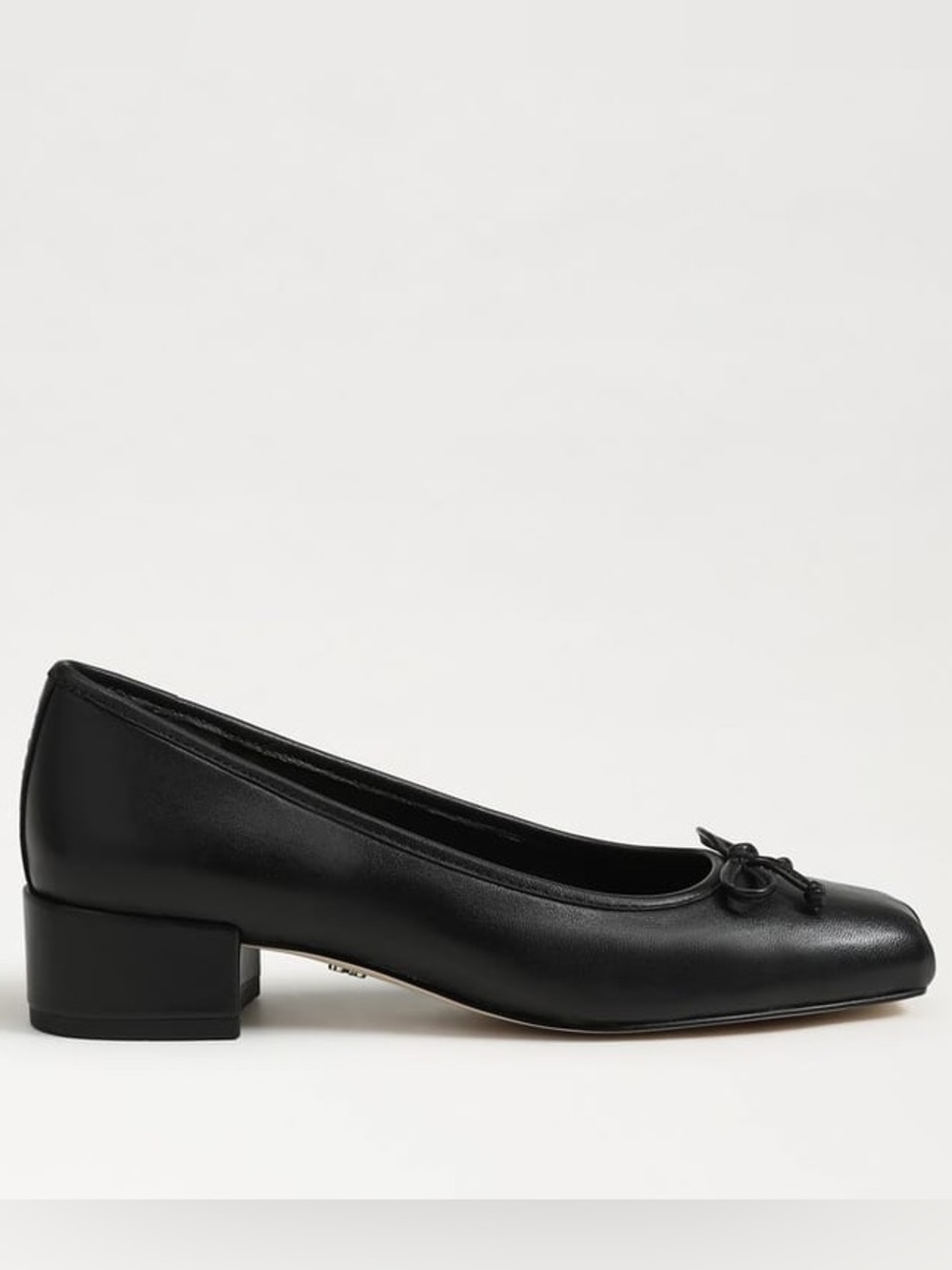 Sam Edelman Rosa Block Heel Slip On in Black Leather | VERY SLIGHTLY USED